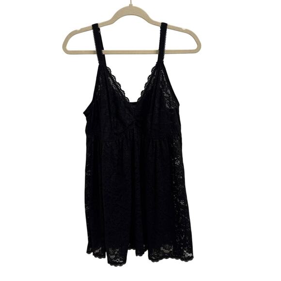 Torrid Curves Black Dainty Feminine Lace Babydoll Sexy Nighty Lingerie Size 2 - Picture 1 of 4